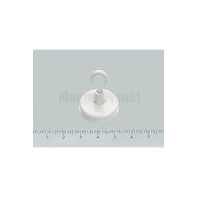 H-25x7 mm FERRIT csavaros kampó fehér