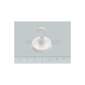 H-32x7 mm FERRIT csavaros kampó fehér