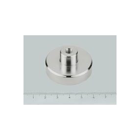 POT-B 40x8 FERRIT rögzítő mágnes menetes hüvellyel