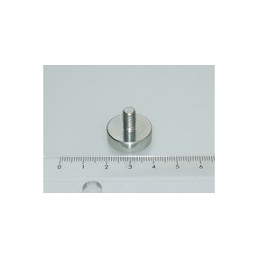 POT-G 20x6 FERRIT rögzítő mágnes menetes nyakkal