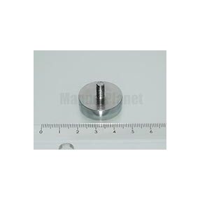 POT-G 25x7 FERRIT rögzítő mágnes menetes nyakkal