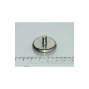POT-G 32x7 FERRIT rögzítő mágnes menetes nyakkal