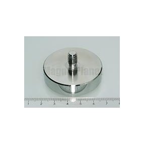 POT-G 50x10 FERRIT rögzítő mágnes menetes nyakkal