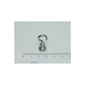 H-10x4 mm NEODYM csavaros mágnes kampó