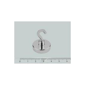 H-25x7 mm NEODYM csavaros mágnes kampó