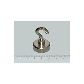 H-25x8 mm NEODYM csavaros mágnes kampó