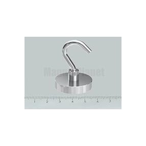 H-32x8 mm NEODYM csavaros mágnes kampó