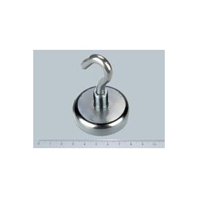 H-48x10 mm NEODYM csavaros mágnes kampó