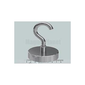 H-75x18 mm NEODYM csavaros mágnes kampó