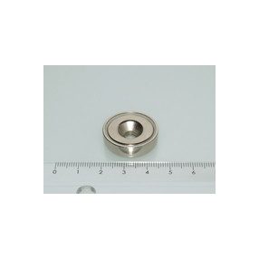 POT 25x7 NEODYM rögzítő mágnes süllyesztéssel