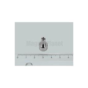 POT-B 10x5 NEODYM rögzítő mágnes menetes hüvellyel