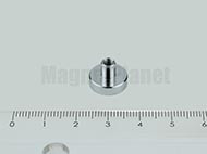 POT-B 13x4 mm NEODYM rögzítő mágnes menetes hüvellyel