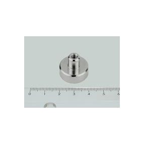 POT-B 20x6 NEODYM rögzítő mágnes menetes hüvellyel
