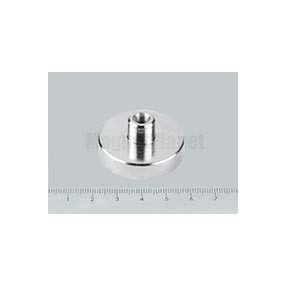 POT-B 36x8 NEODYM rögzítő mágnes menetes hüvellyel