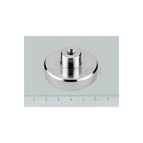 POT-B 48x12 NEODYM rögzítő mágnes menetes hüvellyel