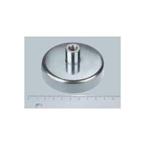 POT-B 75x18 NEODYM rögzítő mágnes menetes hüvellyel
