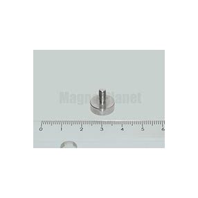 POT-G 12x5 NEODYM rögzítő mágnes menetes nyakkal