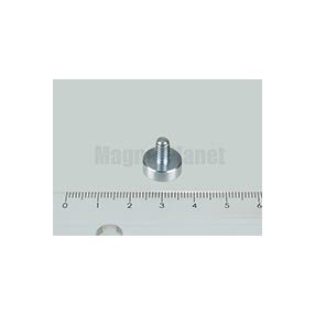 POT-G 13x4 NEODYM rögzítő mágnes menetes nyakkal