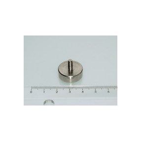 POT-G 20x7 NEODYM rögzítő mágnes menetes nyakkal