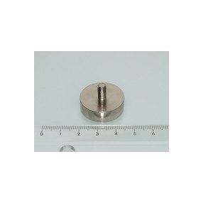 POT-G 25x8 NEODYM rögzítő mágnes menetes nyakkal