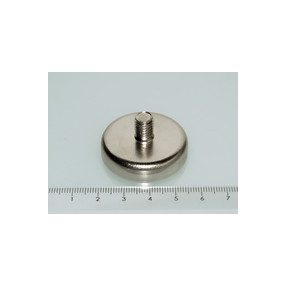 POT-G 36x8 NEODYM rögzítő mágnes menetes nyakkal