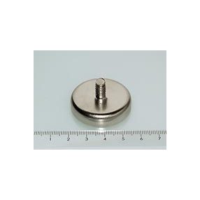 POT-G 36x8 NEODYM rögzítő mágnes menetes nyakkal