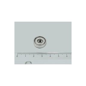 POT-H 16x5 NEODYM rögzítő mágnes csavarfészekkel