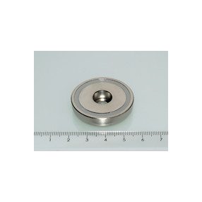 POT-H 36x8 NEODYM rögzítő mágnes csavarfészekkel