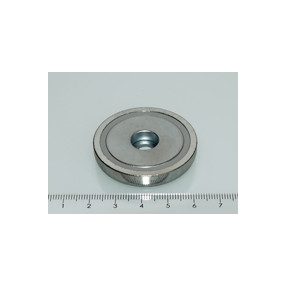 POT-H 42x9 NEODYM rögzítő mágnes csavarfészekkel