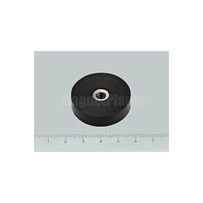   POT-IB 36x8 NEODYM rögzítő mágnes belső menettel, gumibevonattal