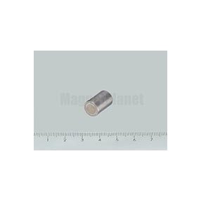   POT-RA 8x12 AlNiCo rögzítő mágnes h6 illesztéssel, vas hüvelyben