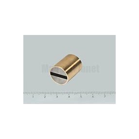   POT-RN 16x20 NEODYM rögzítő mágnes h6 illesztéssel, réz hüvelyben