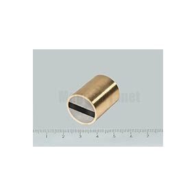   POT-RN 20x25 NEODYM rögzítő mágnes h6 illesztéssel, réz hüvelyben