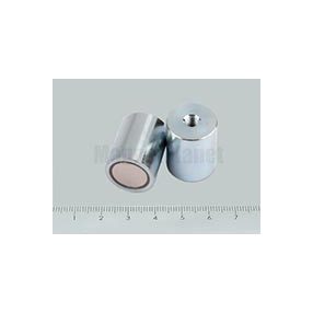   POT-RN-IB 6x20 NEODYM rögzítő mágnes M3-as belső menettel, vas hüvelyben