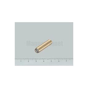   POT-RS 6x20 SmCo rögzítő mágnes h6 illesztéssel, réz hüvelyben