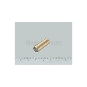   POT-RS 8x20 SmCo rögzítő mágnes h6 illesztéssel, réz hüvelyben