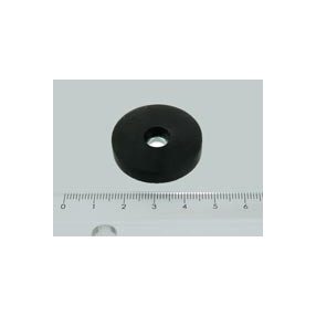 POT-S-H 31x6 NEODYM rögzítő mágnes gumibevonattal