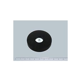 POT-S-H 57x7 NEODYM rögzítő mágnes gumibevonattal