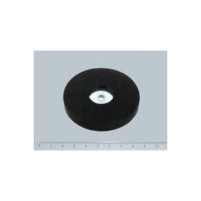   POT-S-H 66x8 NEODYM rögzítő mágnes furattal, gumibevonattal