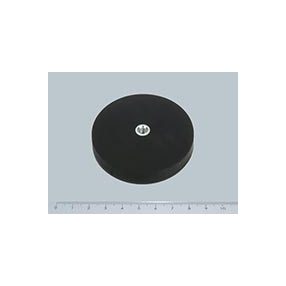   POT-S-IB 66x8 NEODYM rögzítő mágnes menetesfurattal,  gumibevonattal