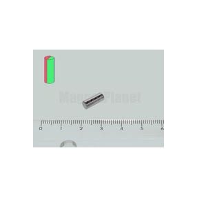 4x10 mm N45 NEODYM mágnes rúd DIAMETRAL!