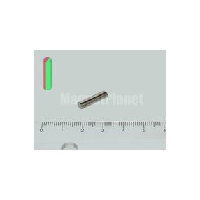4x15 mm N42 NEODYM mágnes rúd DIAMETRAL!