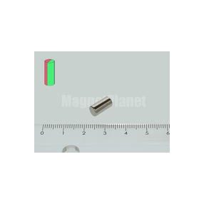 5x10 mm N45 NEODYM mágnes rúd DIAMETRAL!