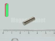 5x15 mm N45 NEODYM mágnes rúd DIAMETRAL!