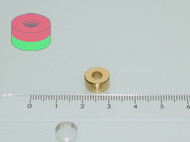 10x5/4 mm N42 NEODYM mágnes gyűrű Au