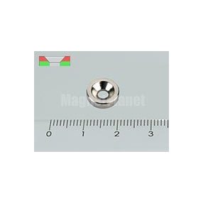   10x3/3,5 mm N38 NEODYM mágnes gyűrű süllyesztéssel (Észak)