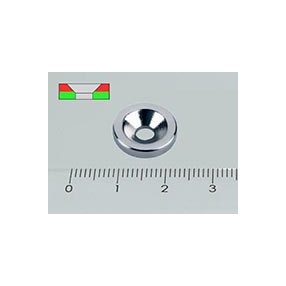   15x2/3 mm N35 NEODYM mágnes gyűrű süllyesztéssel (Észak)